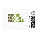 Reduce Reuse Recycle stamps