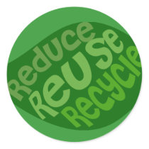 Reduce Reuse Recycle stickers