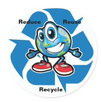 Reduce, Reuse, Recycle Sticker