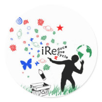 Reduce Reuse Recycle stickers