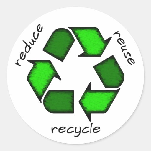 Reduce, Reuse, Recycle Sticker