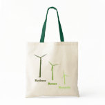 Reduce Reuse Recycle Wind Energy Reusable Bag