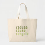 Reduce Reuse Recyle Tote Bag