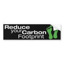 Reduce Your Footprint - Customized bumper stickers