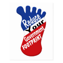 Reduce Your Government Footprint Postcard