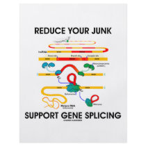 Reduce Your Junk Support Gene Splicing (RNA Humor) flyers by wordsunwords Reduce Your Junk Support Gene Splicing (RNA Humor) flyers