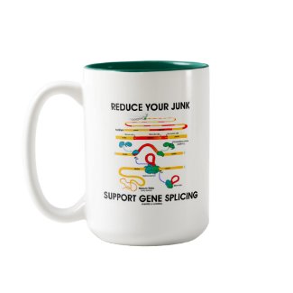 Reduce Your Junk Support Gene Splicing (RNA Humor) mug