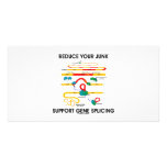 Reduce Your Junk Support Gene Splicing (RNA Humor) Custom Photo Card