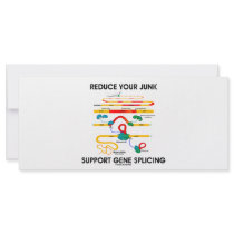 Reduce Your Junk Support Gene Splicing (RNA Humor) Customized Rack Card