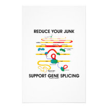 Reduce Your Junk Support Gene Splicing stationery