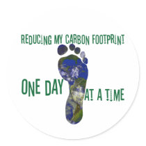 Reducing my carbon footprint stickers by barbd00 Reducing my carbon footprint stickers