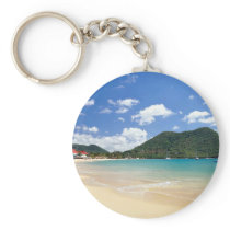 Reduit Beach, Rodney Bay, St. Lucia Keychain