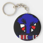 redwhiteblue key chain