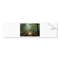 Redwood Forest Bridge Bumper Sticker
