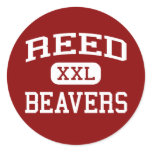 Reed - Beavers - Middle - Springfield Missouri Round Stickers