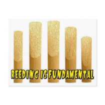 Reeding Is Fundamental postcards by MarchingBand Reeding Is Fundamental postcards