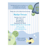 Reef Turtle (4x6) Boy Baby Shower Invitation