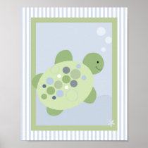 REEF TURTLE 8x10 BABY NURSERY ROOM PRINT