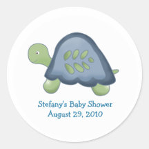 Reef Turtle Personalized Favor Stickers