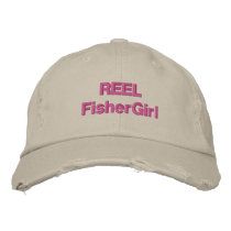 REEL FisherGirl Trendy Hat Embroidered Hats