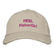 REEL FisherGirl Trendy Hat Embroidered Hats
