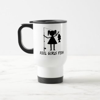 REEL GIRLS FISH COFFEE MUG