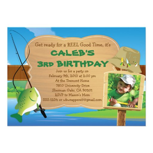 Reel Good Time - Fishing Themed Party Invitation