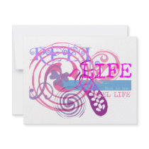 Reel Life in Pink invitations
