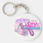 Reel Life in Pink Key Chains