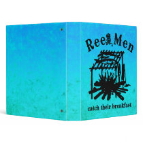 Reel Men Catch Breakfast (BLK) Binder