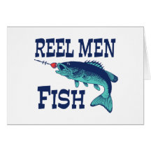 Reel Men Fish Card
