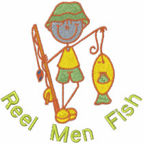 Reel Men Fish embroidered shirts by Embroidery4U Reel Men Fish embroidered shirts