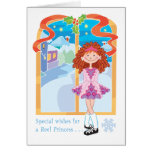 Reel Redhead Princess Christmas Card