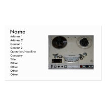 Reel-to-Reel business card business cards