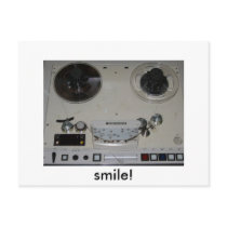 Reel-to-Reel (smile) postcard
