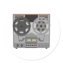 Reel to Reel Tape Player: 3D Model: stickers
