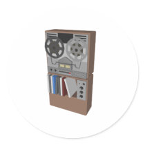 Reel to Reel Tape Player: 3D Model: stickers