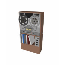 Reel to Reel Tape Player: 3D Model: t-shirts