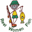 Reel Women Fish embroidered shirts