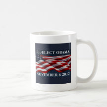 REELIJA OBAMA el 6 de noviembre de 2012 Taza De Café