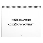 Reeltz calander wall calendar
