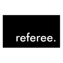 referee. business card template