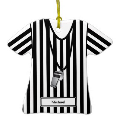 Referee & Whistle Christmas Ornament