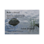 Referral Card with water and stones Business Card