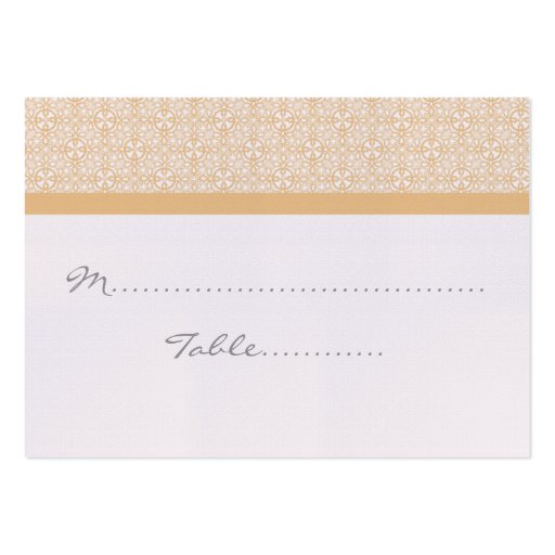 Refined Chic Wedding Placecard Business Card (front side)
