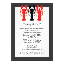 Refined Crawish / Lobster boil invitations