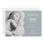 Refined Elegance Baby Birth Announcement