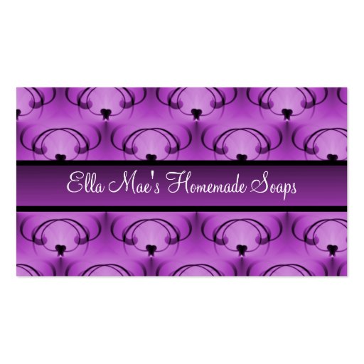 Refined Elegance Business Card, Lovely Lavender (front side)