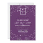 Refined Elegance Wedding Invitation - Purple