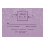 Refined Elegance Wedding RSVP Cards - Purple Custom Invites